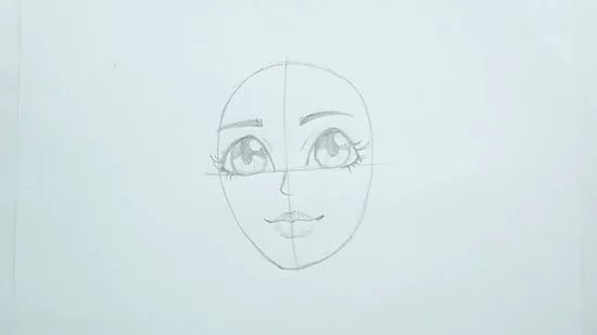 Drawing Tutorial | How to Draw a Cartoon Girl’s Face Line Drawing