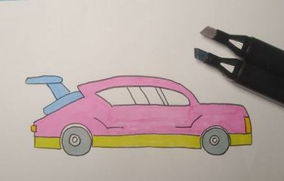 How to Sketch a Car with Markers