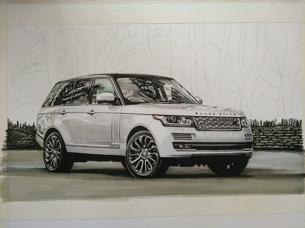 Easy Drawing Car Range Rover with ArtBeek Markers Step by Step