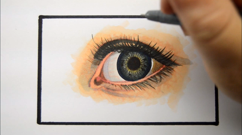 How to Draw Realistic Eye in 10 MINUTES - EASY Tutorial for BEGINNERS