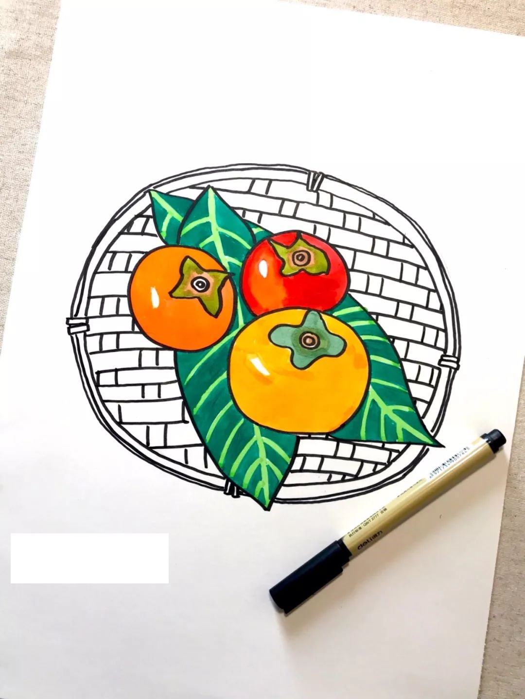 Drawing Ideas | How to Draw Persimmon with ArtBeek Markers?