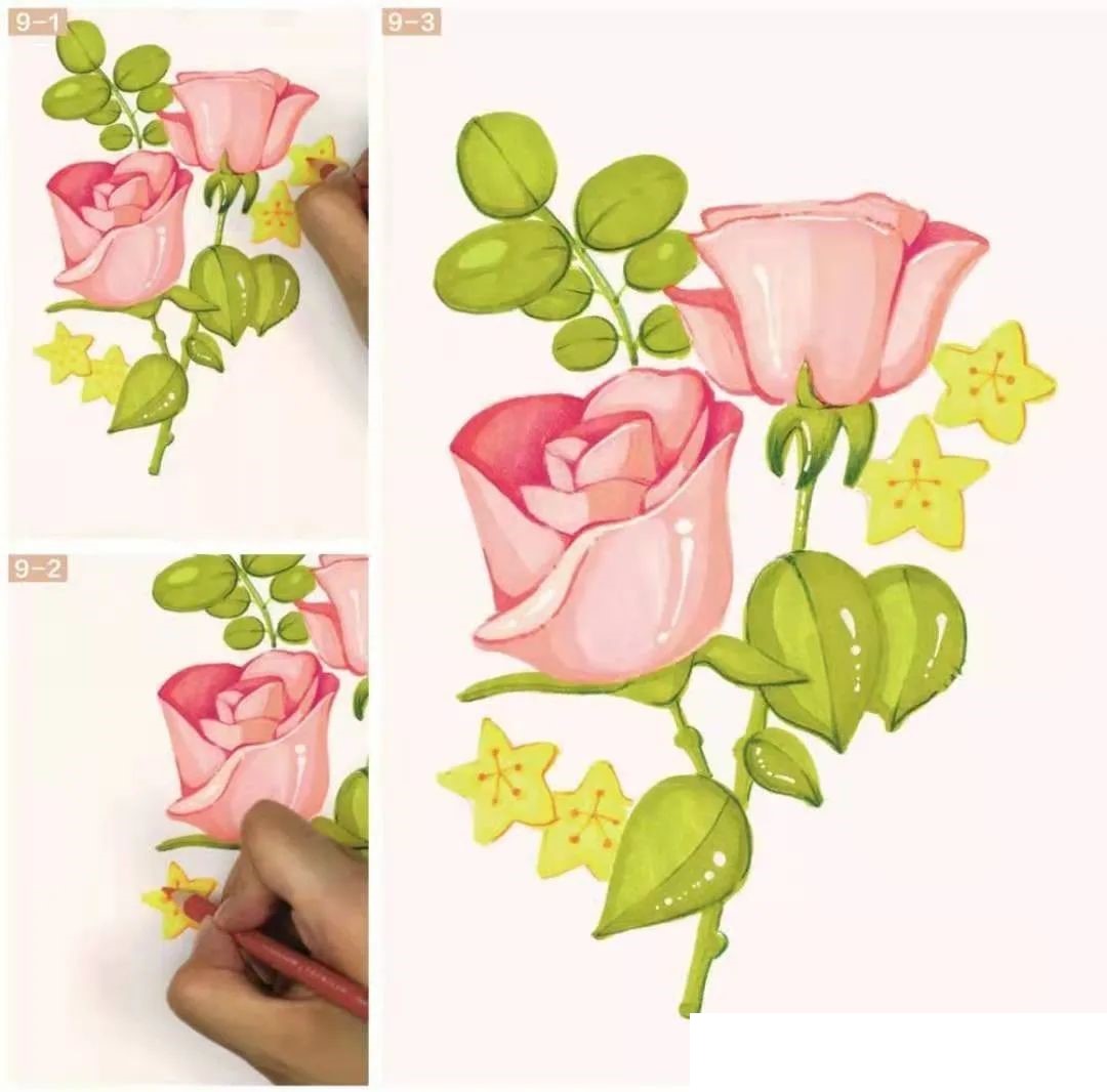 Drawing Ideas | How to Draw a Rose in 9 Steps