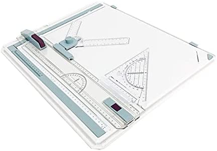 SOFEDY A3 Drawing Board, inch Scale Drafting Table, Portable Parallel Straightedge Board, Graphic Architectural Sketch Board for Drawing with