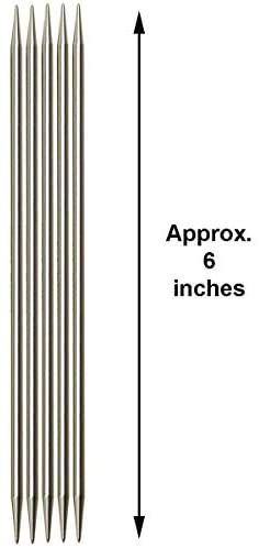 Double Point Aluminum Knitting Needles 7-Size 0/2mm