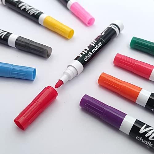 VILMA Liquid Chalk Markers Window Markers for Cars Glass pens Wet Erase  Markers Washable Blackboard Markers for Car Window, Mirrors