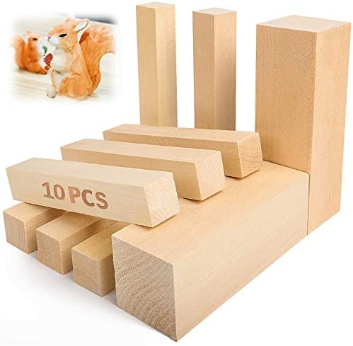 10 Pack Basswood Carving Wood Blocks