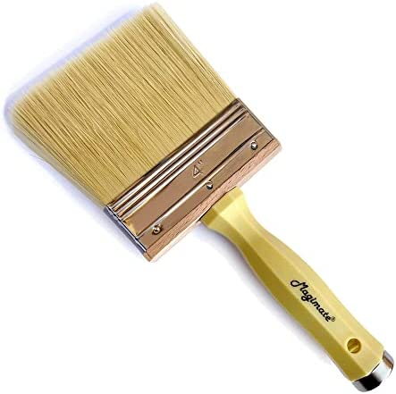 4 Inch Wide Paint Brush Soft Thick Household Bristle Utility Stain Brushes  for Interior and Outdoor Painting, Dusting