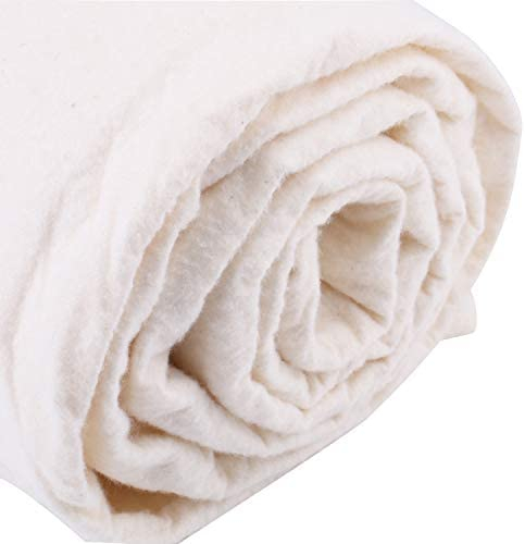 Tosnail 90-Inch x 108-Inch Soft Natural Cotton Batting for Quilts