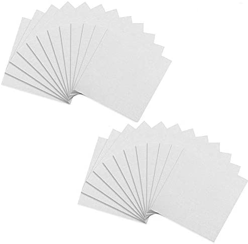 Dele 24 Pack Mini Canvas Panels 4x4 Artist Canvas Boards, Double-Wrapped  Acid Free Small Art Canvas Value Pack for Oil & Acrylic Painting.