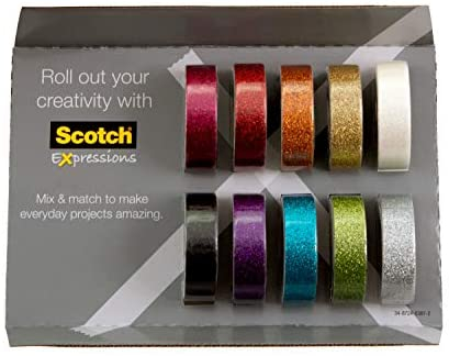 Scotch Brand Scotch Expressions Glitter Washi Tape, Great for