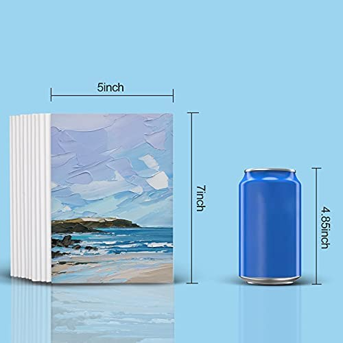 72 Pieces Canvas Boards for Painting, 5x7 Inch Blank Canvas Panels for  Painting, gesso Primed, Acid Free, 100% Cotton Canvas for Acrylic Paints,  Oil