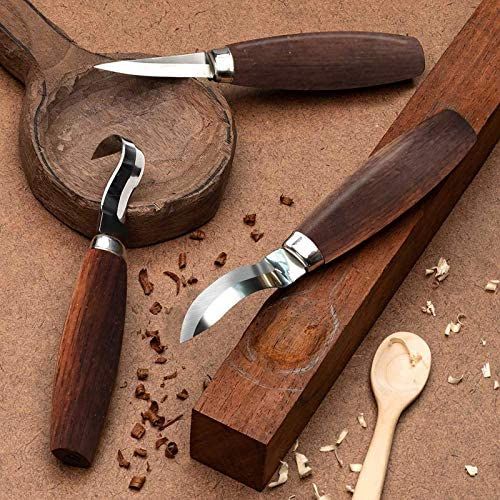 Wood Carving Tools Set - Wood Carving Knife Kit with Carving Hook Knife,  Wood Whittling Knife, Detail Carving Knife, Whittling Kit for Kids Adults