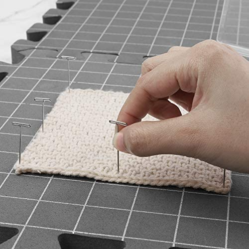  Yiitoll Blocking Mats for Knitting, Extra Thick Knitting  Blocking Mat with Grid Lines, 9 Packs Crochet Blocking Board for  Needlepoint or Crochet Includes 100 T-pins and Storage Bag