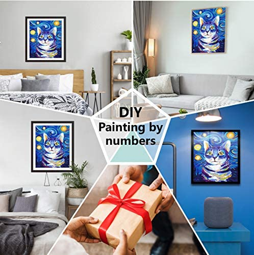 Arte Vita diy paint by numbers canvas painting kit for kids & adults, 16 x  20
