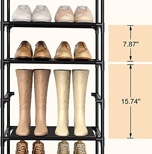 LANTEFUL 8 Tiers Tall Shoe Rack, Narrow Vertical Shoe Rack for Entryway  Closet