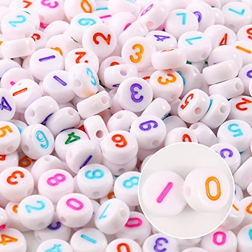  1450 Pieces Letter Beads Kit, Acrylic 4x7mm Round Alphabet  Beads For Bracelets Making, Letter Beads A-Z Heart Pattern Beads And Number  Beads For Bracelets Necklaces DIY Jewelry Making