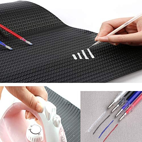Sewing Marker Pen 5 Heat Erase Empty Pens with 12 Erasable Pen