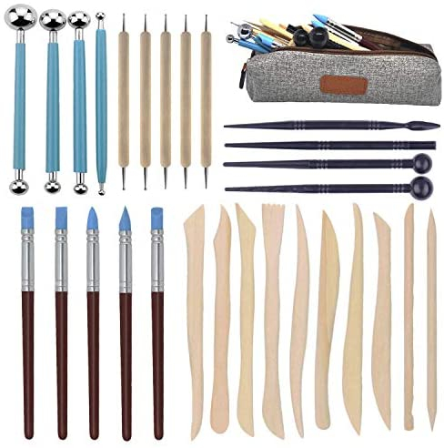 Augernis 57PCS Ceramic Clay Tools Set with Plastic Case Modeling Pottery  Sculpting Tools Kits for Beginners Professionals Kids After School Ceramics