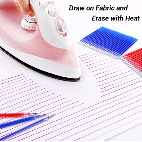 WedFeir Heat Erasable Fabric Marking Pens with 28 Refills for