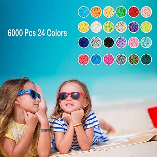 5000pcs Polymer Clay Beads Set For Bracelet Making, Including 24 Colors  Flat Round Beads, Clay Spacer Beads & Black Stone Beads. Ideal For Birthday  Party, Thanksgiving, Christmas, New Year Gifts.