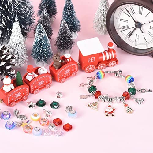  AMAZING TIME 130 Pcs Charm Bracelet Making Kit,Unicorn Mermaid  Jewelry Toy for Girl Age 8-12 Beads Craft Set for 5 6 7 8 9 10 11 12 Year  Old Teenage Birthday Gift