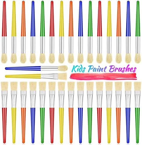 Paint Brushes for Kids Paint Brushes Bulk Paint Brushes Kids Paint Brush Set Watercolor Brushes for Kids Toddler Art Supplies Artist Paint Brushes Art