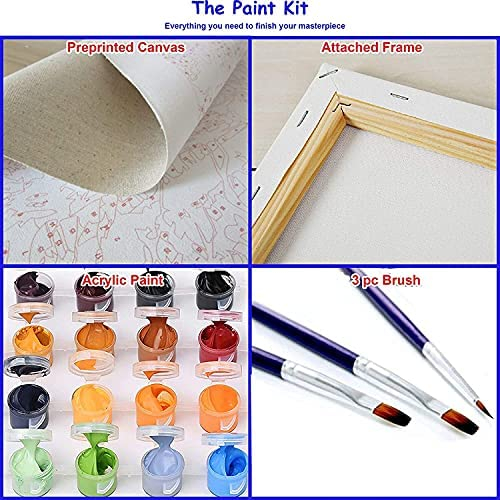 Canvas Framing Kit, Paint by Numbers with Frame