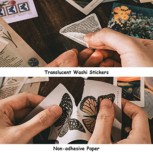 Sticker - Vintage Mixed Washi Sticker Scrapbook Paper Book