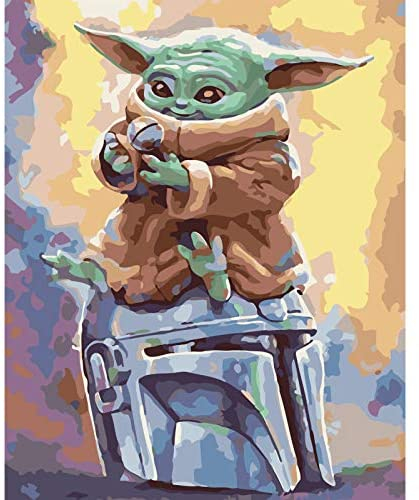 DIY Paint by Numbers for Adults Beginner, Adult Paint by Number Kits on  Canvas Number Painting for Adults Star Wars Acrylic Painting Kit