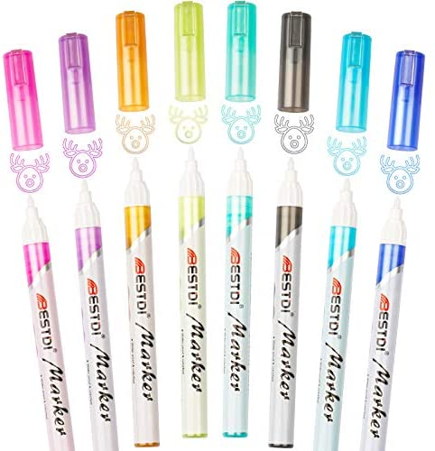 Super Squiggles Self-outline Marker Pens,Outline Metallic Pen