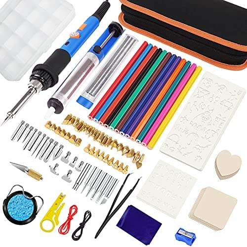  116pcs Wood Burning Kit, Professional Wood Burning Tool with  Soldering, DIY Creative Tools Adjustable Temperature 220~480℃ Wood Burner  Soldering Pen for Embossing/Carving/Soldering & Pyrography : Arts, Crafts &  Sewing