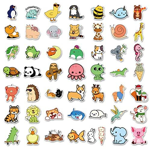 LIFEBE Cute Animal Stickers for Kids 100pcs, Farm Animal Stickers for Water  Bottles | ArtBeek