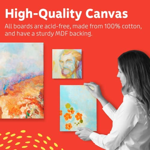 Canvases For Painting 2pcs Canvas Board Cotton Artist Canvas