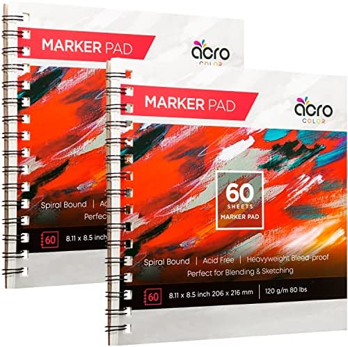 Acro Color Marker Paper Sketchbook - Marker Sketchbook with