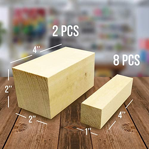 Basswood - Beginner's Premium Carving Blocks Kit - Best Wood
