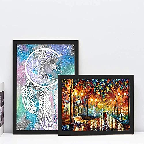DPcrafts 10x14 inch Wall Hanging Wood Picture Frames Diamond Painting Frame Grandad Photo Frame Baby Scan Picture Frames for Family Walls