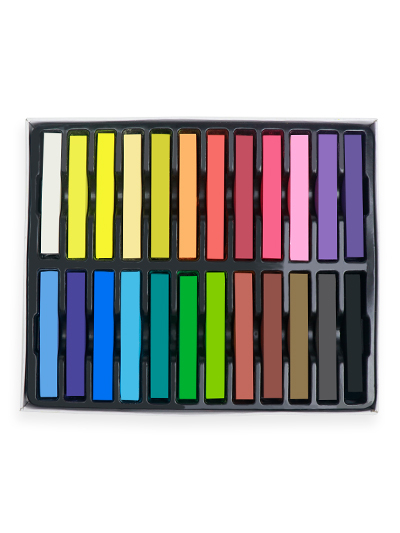 ArtBeek Soft Pastels, Assorted Colors, 24 Pcs