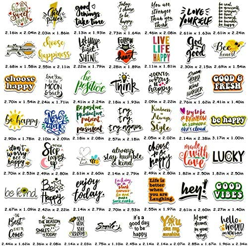 200 Pcs Inspirational Words Stickers for Hydroflasks, Motivational Quote Stickers for Teens and Adults Trendy Vinyl Positive Sticker for Water Bottles