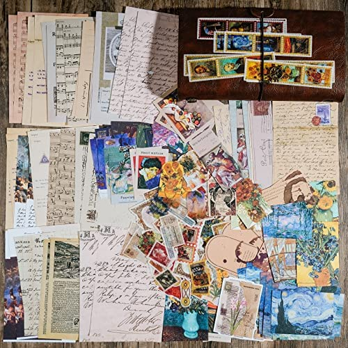 20 Sheets Vintage Scrapbook Stickers Pack for Journaling,Aesthetic  Decorative Washi Stickers Supplies for Art Bullet Journals Collage Craft  Notebooks