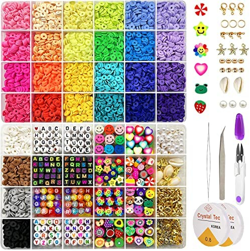 Flat Clay Beads And Letter beads Kits