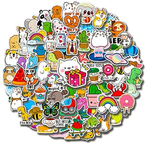 Cool Stickers Pack, 100 Pcs Vinyl Waterproof Stickers for Laptop
