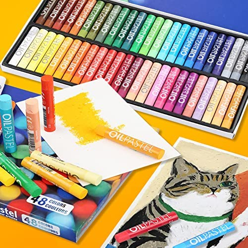  Oil Pastel Pencils for Artists 48 ct - Oil Based