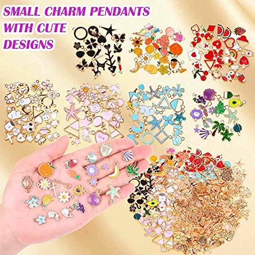 Mix 20pcs/pack Little Bow Enamel Charms Earring Keychain Necklace Pendant  Jewellery Findings Bulk Items Wholesale 