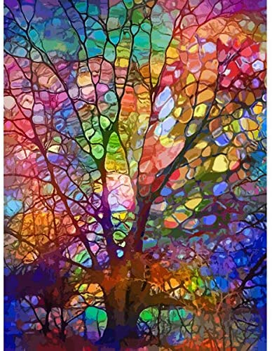 Petrala Paint by Number for Adults DIY Acrylic Paint by Numbers Kits on  Canvas Tree of Life Drawing Colorful Paintworks Artwork for Beginner  Without Frame, 16 x 20 Inch