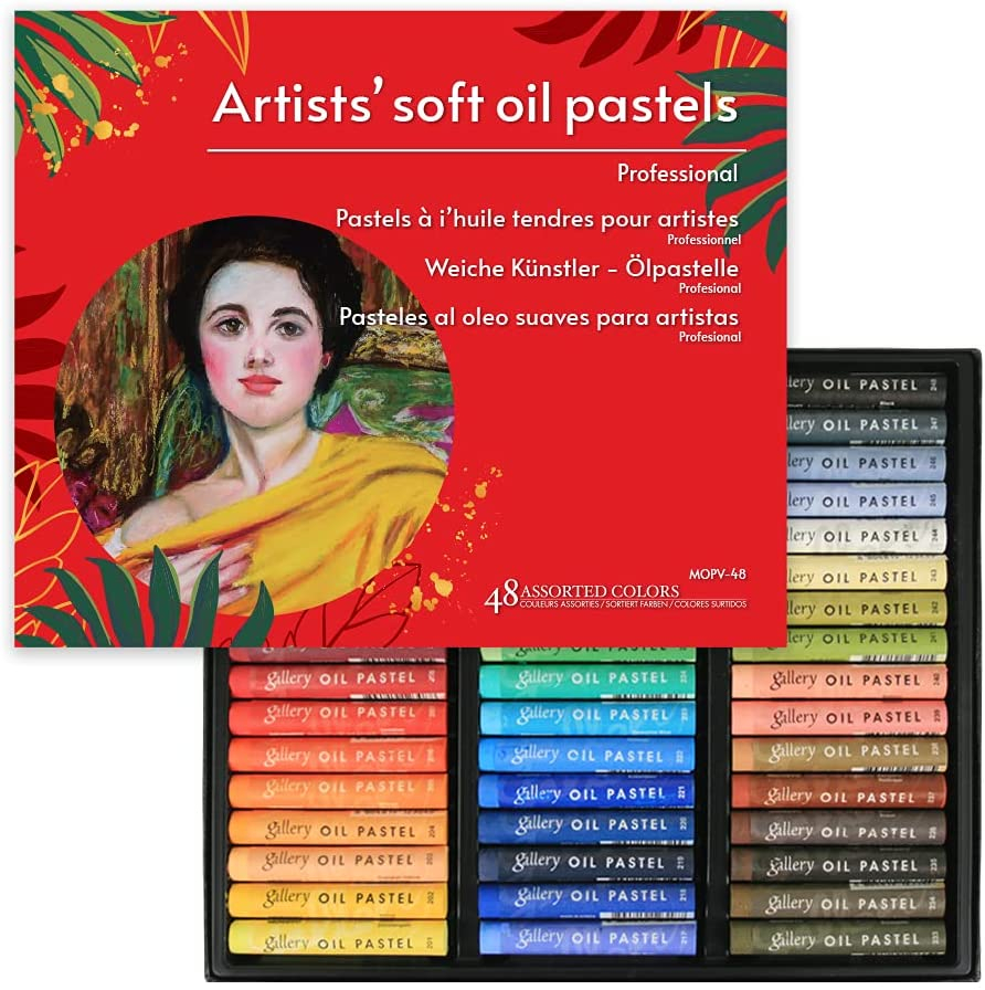 HASHI Non Toxic Soft Water Soluble Oil Pastels for Artist and