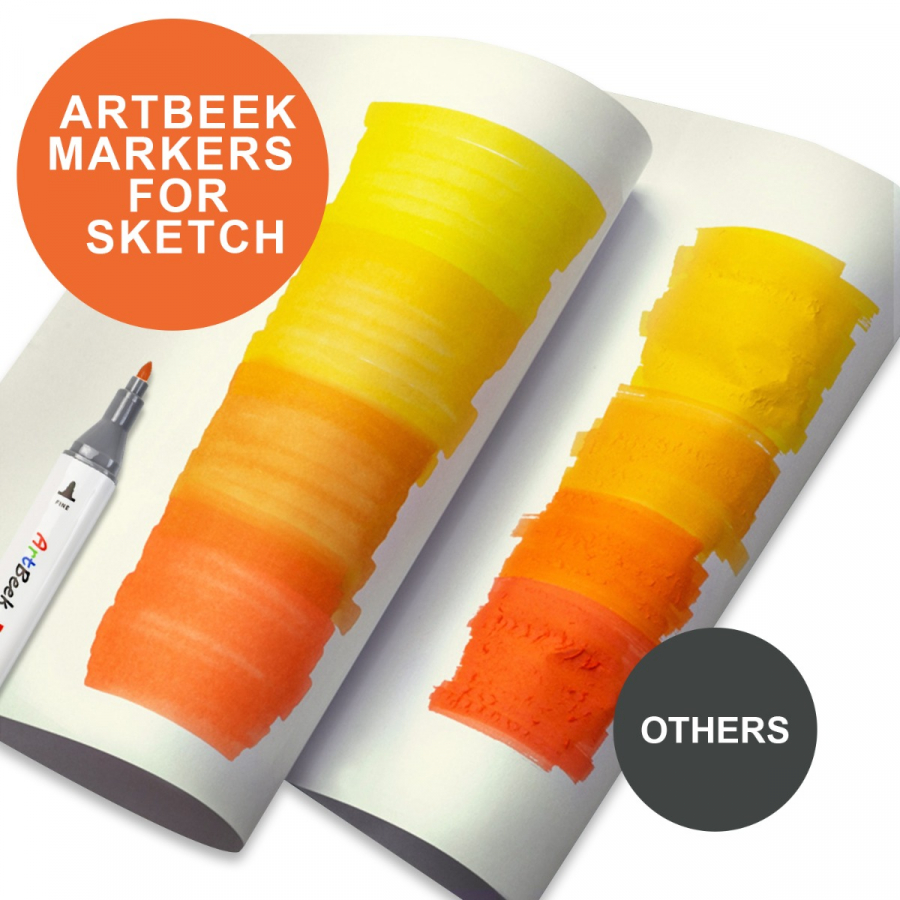 Graph'it Alcohol-Based Twin Tip Marker: Brush & Fineliner — ArtSnacks