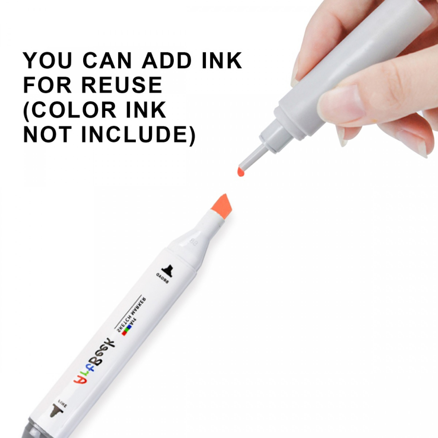 Buy Artbeek 80 Art Markers, Dual Tip Permanent Markers for Kids