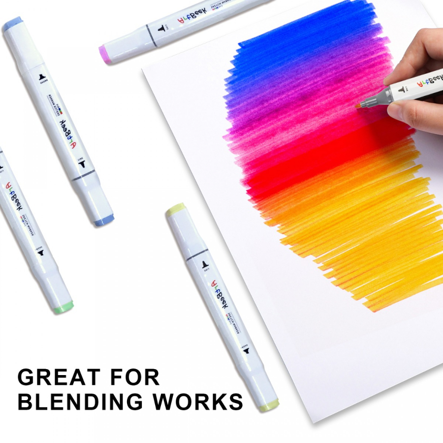 40-color Alcohol Marker Art Marker Set, Dual-head Pen Tip