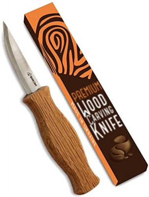 BeaverCraft Sloyd Knife C4 3.14" Wood Carving Sloyd Knife for Whittling and Roughing