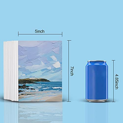 Canvas Boards for Painting, 42 Pack 5x7 Inch Small Canvases for Painting Using Acrylic Paint or Oil （Pre-Primed）